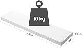 VASAGLE LWS28WT Wall Shelf 80 cm MDF White Floating Shelf view 3