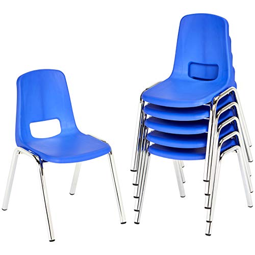 Amazon Basics School Stackable Chair, 12Inch Seat Height 6Pack