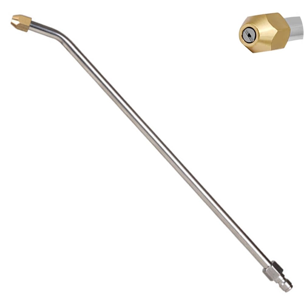 High Pressure Washer Extension Lance, 25 Degree Nozzle Pressure Washer Extension Wand 35cm, 1/4Quick Connection 4000 PSI