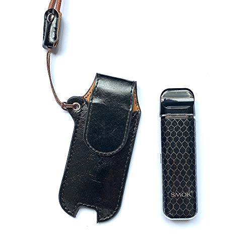 Smok Novo 2 and Novo 1 Kit Leather Protective Case with Magnetic Closure  360-Degree All-Inclusive Protection Lanyard Pocket Holder (Black) in Kenya 