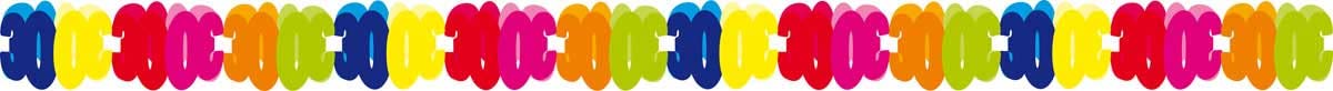 Folat - 30th Birthday Paper Garland - 6 m