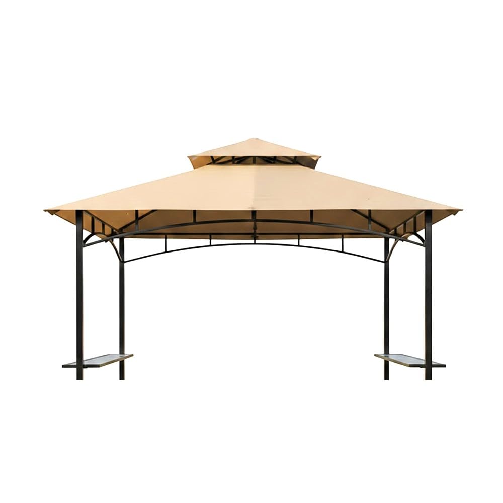 Photo 1 of Garden Winds Durable Replacement Canopy Top Cover Compatible with The 43472, 31937-17, 812576, 822694, 21581 Aldi Gardenline Belavi Grill Gazebo - Classic Sand Beige, 350