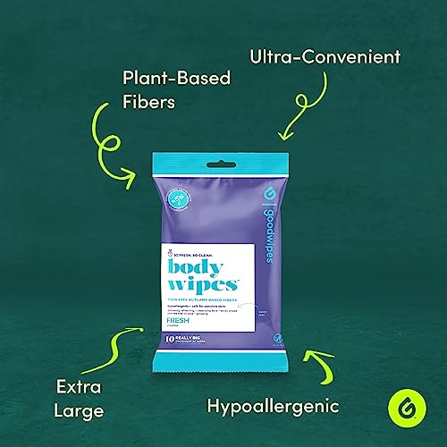 Goodwipes Body Wipes Really Big, All Over Wipes with Aloe Plant