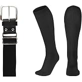 CHAMPRO Baseball Belt and Socks Combo Adjustable Baseball/Softball Belt for Youth, Boys, Girls, and Adult