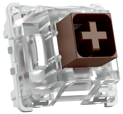 Glorious Gaming 120x Kailh mechanische toetsenbordschakelaars (Box Brown) - Tactile & Stil, 45g bedieningskracht, Waterbestendig & Stofdicht, 3-pins, SMD-LED compatibel, Box Range - Kailh Brown
