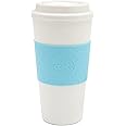 Copco Acadia 16 oz Travel Mug - Insulated Reusable Coffee Tumbler with Double-Walled Plastic, Leak-Proof Lid, BPA-Free - Portable Mug for Hot & Cold Drinks, Cup Holder Friendly (Azure Blue)