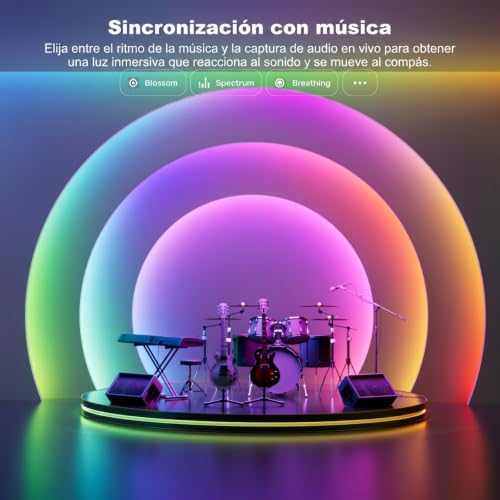 Yeelight 5M RGB+IC Smart LED Strip Compatible with Matter, Alexa, Google Home and Apple HomeKit, Strip Lights with App Control (E1 Hub Required), DIY Segments and Music Sync, for Living Room