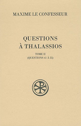 Questions à Thalassios