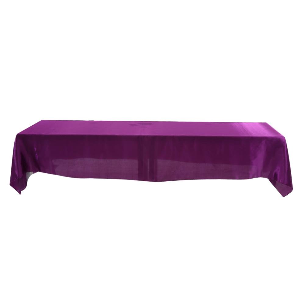 145x320cm Rectangle Tablecloth, Stain-resistant Table Cloth Cover in Washable Polyester - Great for Buffet Table, Parties, Holiday Dinner, Wedding & More(Purple)