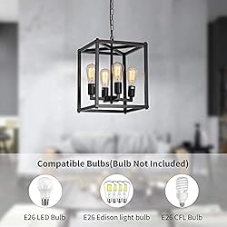 Lanhall 4-Light Farmhouse Chandelier Fixture Rustic