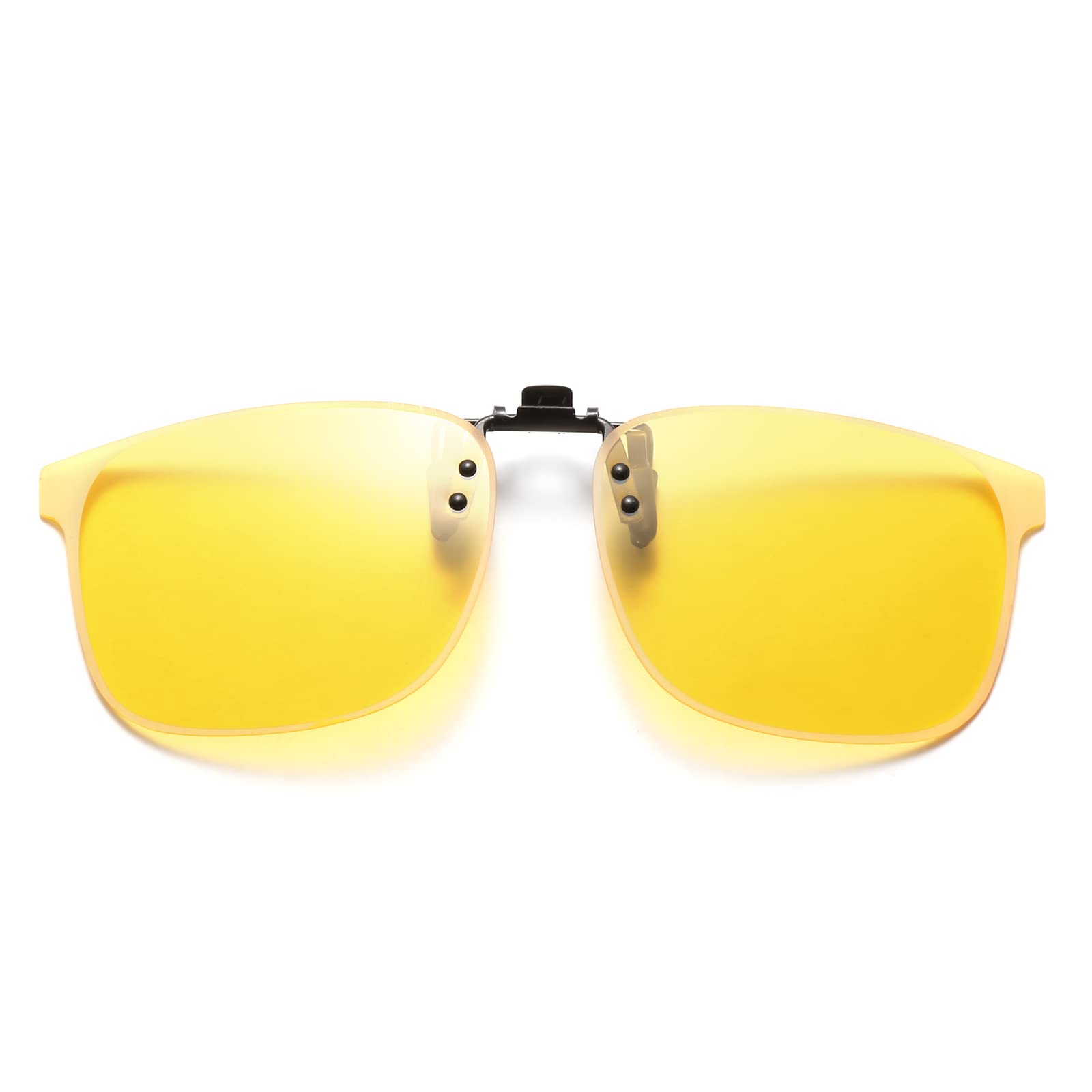 YAMEIZE Fashion Polarized Clip on Sunglasses for Women Men UV400 Protection Flip Up Glasses Driving (Night Vision)