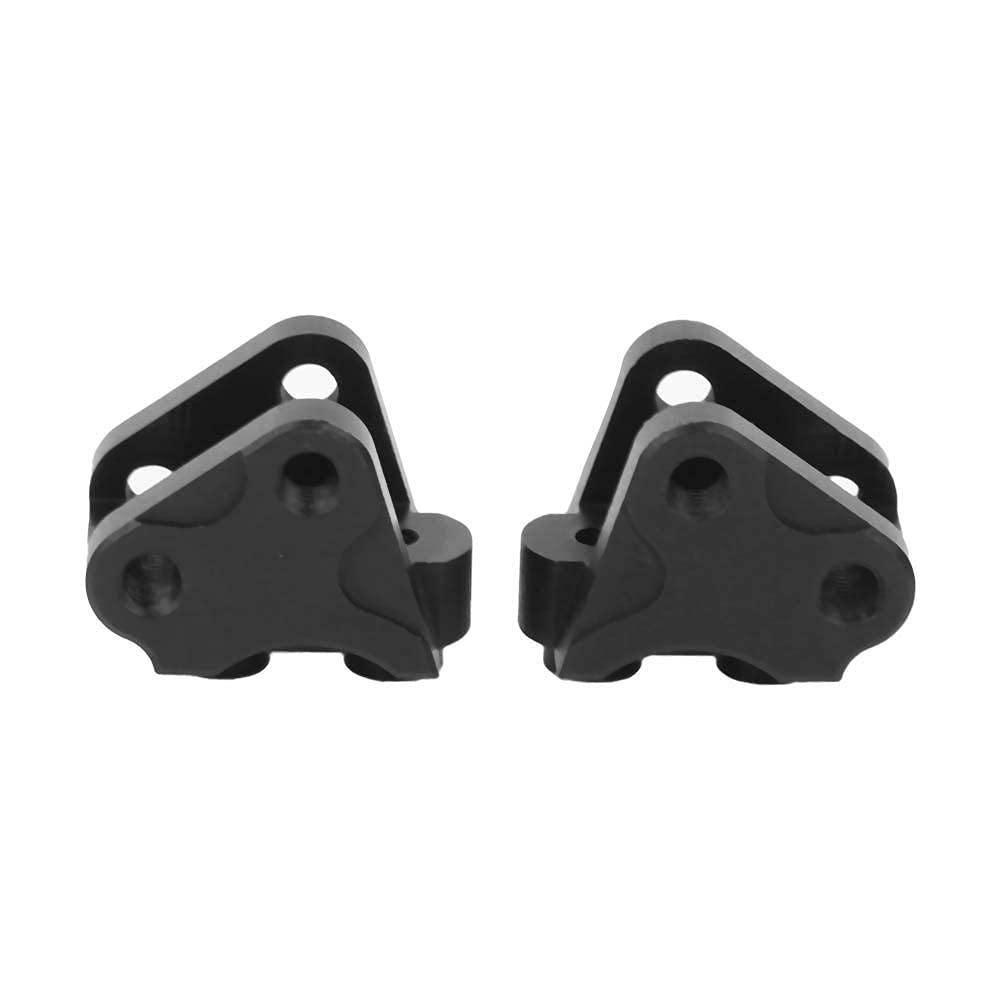 2PCS Front Rear Lower Shock Linkage Link Mount Kits Fits for SCX10-II AXIAL Kits(Black)
