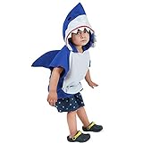 EraSpooky Shark Short Hoodie for Kids Boys Toddler