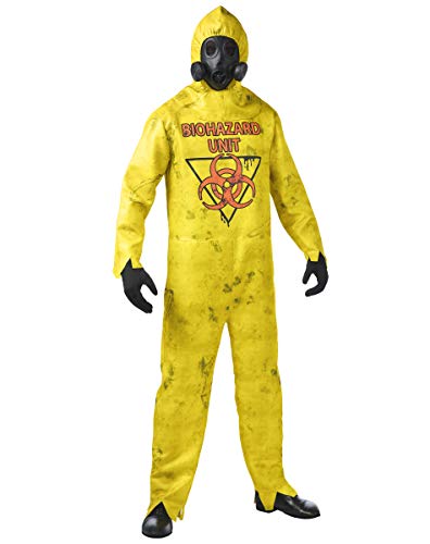 Spirit Halloween Hazmat Suit Costume | Biohazard Suit Cosplay | Full-Body Outfit | Easy Halloween Costume