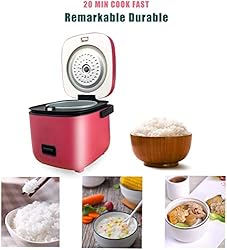 Rice Cooker Small with Removable Non-stick
