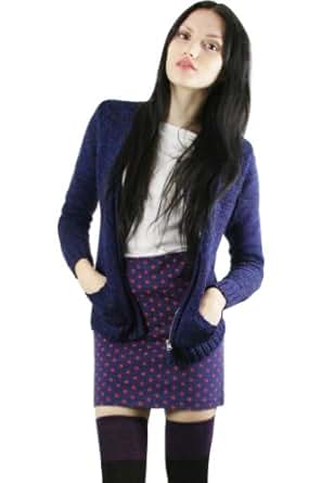 royal blue cardigan sweater womens size pants