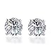 white gold stud earrings
