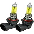 ICBEAMER 9006 HB4 12V 100W Direct Replacement for Auto Car Factory Halogen Light Bulbs [Color: Yellow] Pack of 2