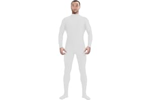 Aniler Men's and Women's Spandex Zentai Costume Bodysuit Stretch Halloween Unitard Party Cosplay Body Suit