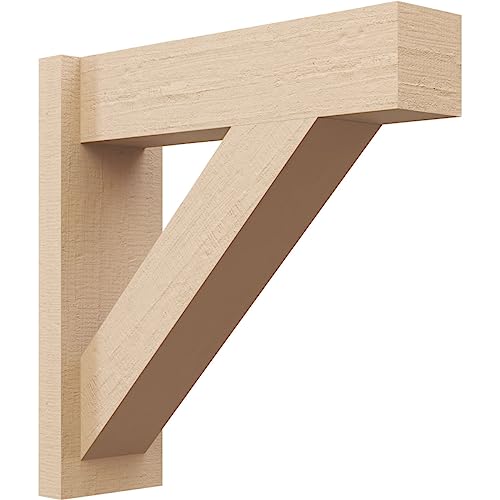 Ekena Millwork 7 1/2"W x 28"D x 32"H Traditional Block Rough Cedar Woodgrain Ti…