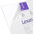 Lexan Sheet - Polycarbonate - .236" - 1/4" Thick, Clear, 12" x 12" Nominal