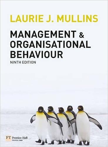 Management And Anisational Behaviour Laurie J Mullins 2010 04 23 Laurie J Mullins 0787721947288 Books