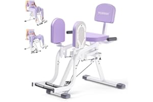 WERMAH Hip Abduction Machine, Inner and Outer Thigh Machine for Home Gym, Abductor Adductor Machine for Women, Compact Glute 