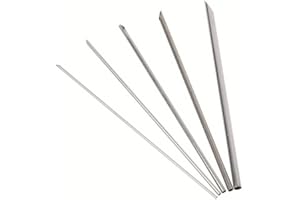 6PCS Pottery Punch Hole Teapot Mouth Punching Tools Full Circle Punch Drilling Purple Clay Pot Tool Stainless Steel Clay Tool