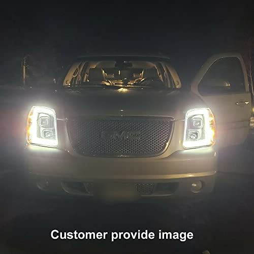 AmeriLite LED Bar Projector, Halogen, LED Car Headlights Set For 2007