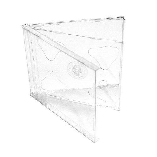 Vision Media 5 X Double CD Jewel Case Clear Tray- 10.4mm Spine