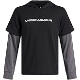 Under Armour boys Rival Knit Wordmark Hoodie