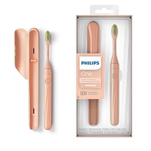 Philips One - Brosse à dents électrique rechargeable, couleur Chatoyant (modèle HY1200/25)