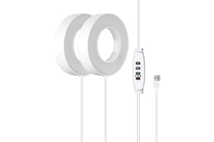 Wooswen Full Spectrum LED Grow Light Auto On/Off Timer Ceiling Under Cabinet Plant Growing Lamp Red and Blue Light Flower Rac