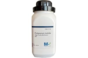 MS FINECHEM Potassium Iodide, High Purity Crystals/Powder, 100%, 100 Grams/Same Day Ship
