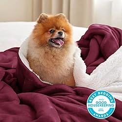 Bedsure Sherpa Fleece Queen Size Blankets for Bed