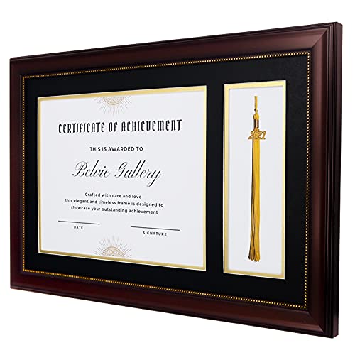 BELVIE GALLERY College Diploma Frame with Tassel Holder, fits 8.5 x 11