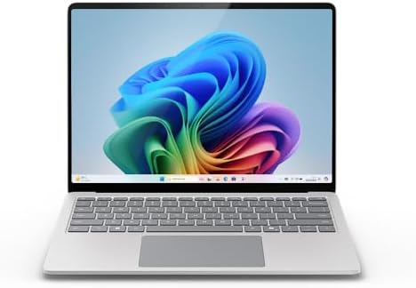 Microsoft Surface Laptop | Copilot+ PC | Ecrã tátil de 13,8" | Snapdragon X Plus | 16GB de RAM | SSD de 256GB | Modelo mais recente, 7ª Edição | Platina