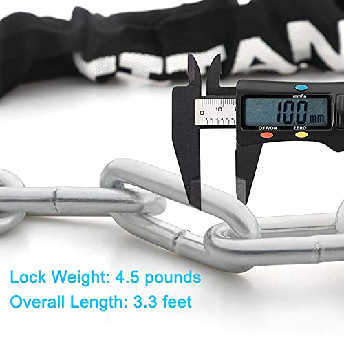 Titanker Bike Chain Lock, Security AntiTheft Bike Lock Chain Bicycle Chain Lock Bike Locks for