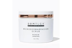 DRMTLGY Microdermabrasion Facial Scrub and Face Mask. Non-Abrasive Face Exfoliator Improves Acne Scars, Blackheads, Pore Size, and Skin Texture. 2 oz