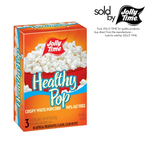 Jolly Time Healthy Pop Microwave Popcorn, Low Fat Gluten Free NonGMO