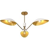 Alora Mood PD550336WHAG Oscar Pendant, Aged Gold/White