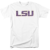 Louisiana State University LSU Official Distressed Primary Unisex Adult T Shirt
