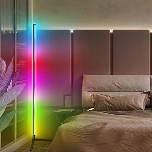 Corner Floor Lamp, 16 Millions Color Changing Led Mood Floor Light