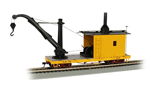 Bachmann BAC26902 On30 Spectrum Derrick Car, MOW/Yellow