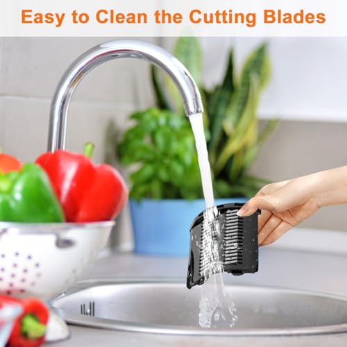 5 in 1 Electric Slicer Shredder, Electric Cheese Grater Salad Maker with 5 Stainless Steel Blades Professional Salad Machine for Fruits Vegetables Cheeses Garlic Onion Food Chopper, Restaurant Kitchen