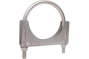 Elifecenter Universal 4 Inch Exhaust Clamp, Heavy Duty Stainless 4" U-Bolt Clamp