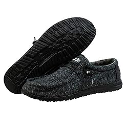 Hey Dude Men's Wally B Stretch Black Melange Size 8