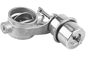 Aramox 2 Inch Stainless Steel Car Exhaust Control Valve, Boost Vacuum Activated Cutout Dump Open Style Design