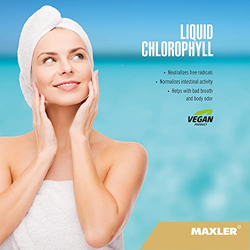 Maxler Chlorophyll Liquid Mint Flavor Internal Deodorant for Body
