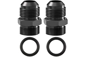 SINTLY 8AN ORB to 8AN Flare Male Fitting O-Ring Fitting 2pcs